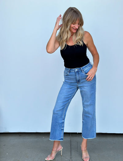 Jillian{Vervet}Super High Rise Crop