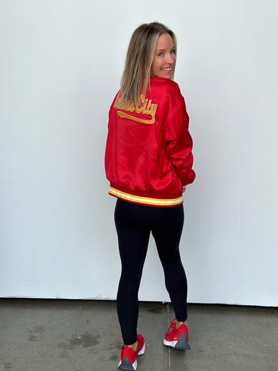 Satin Bomber Jacket