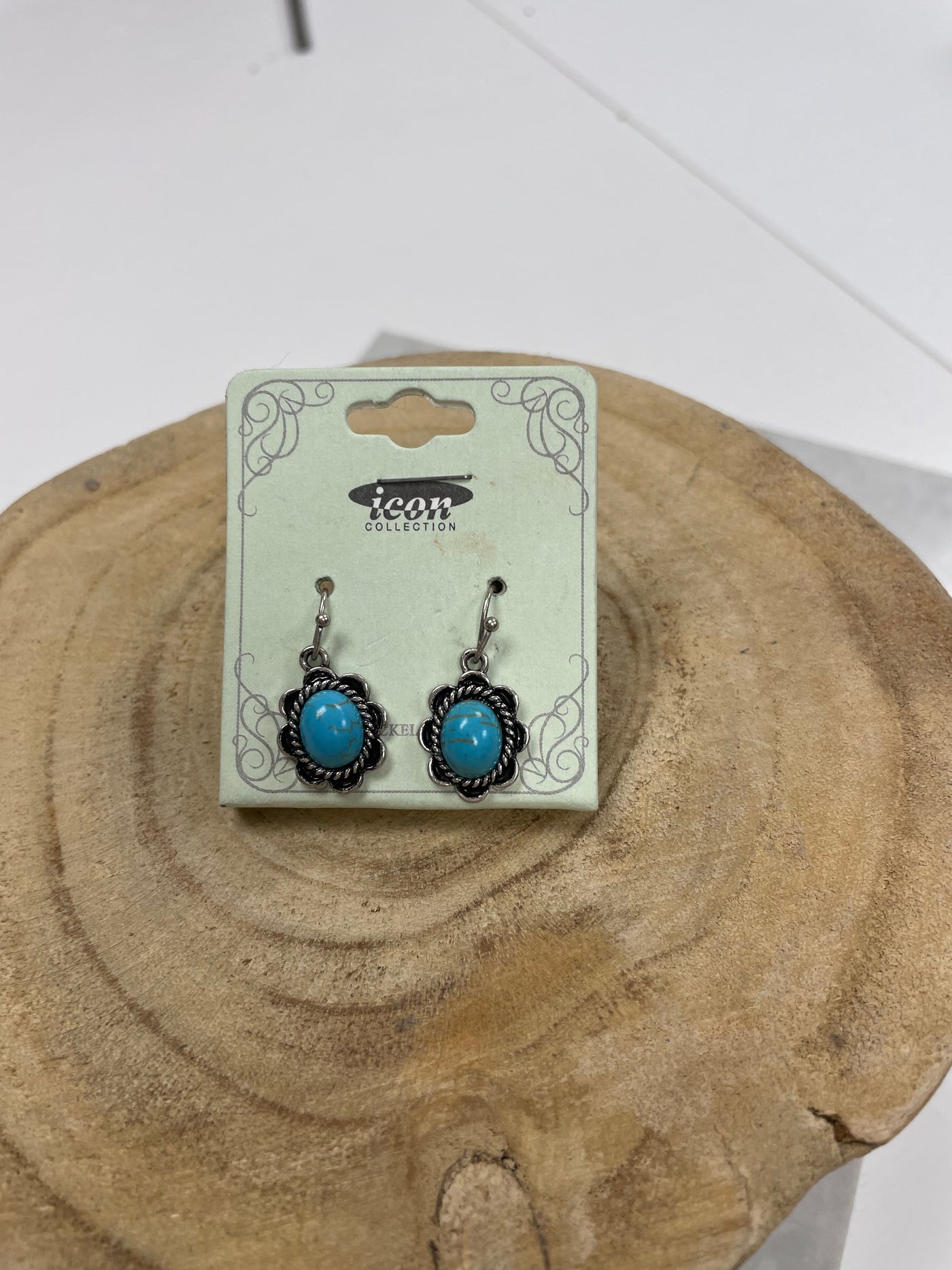 Single Stone Turquoise Earrings