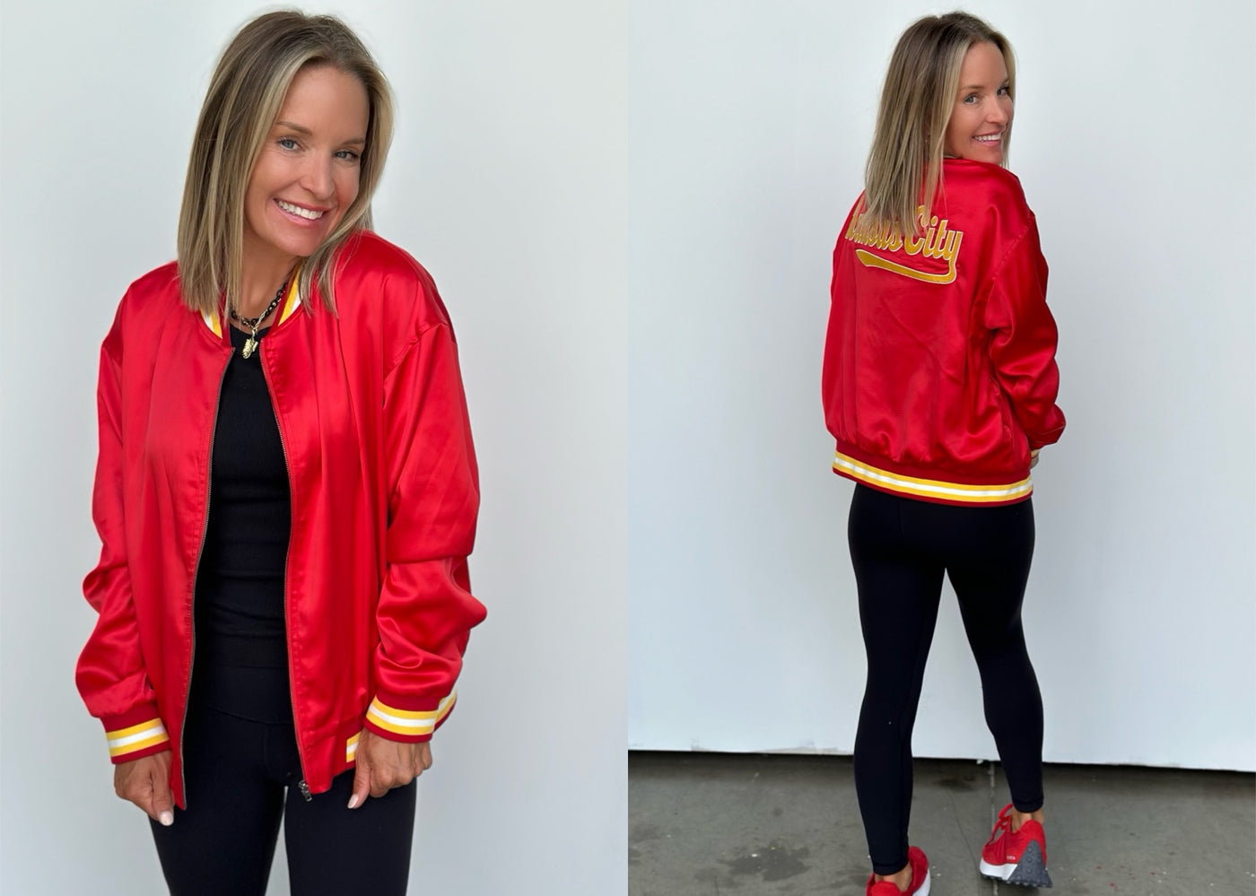 Satin Bomber Jacket